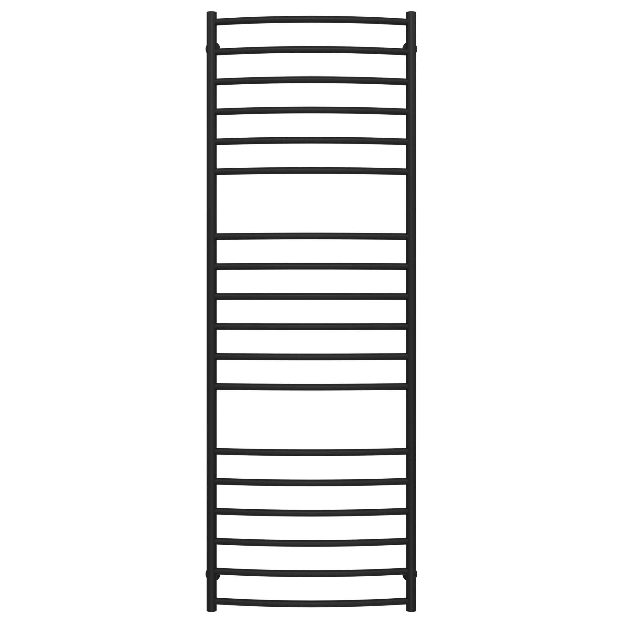 Полотенцесушитель водяной Deffi Классик Элит П18 боковое левое подключение нержавеющая сталь 600х1800 мм Черный (C.KE.180.60.18.B.B)