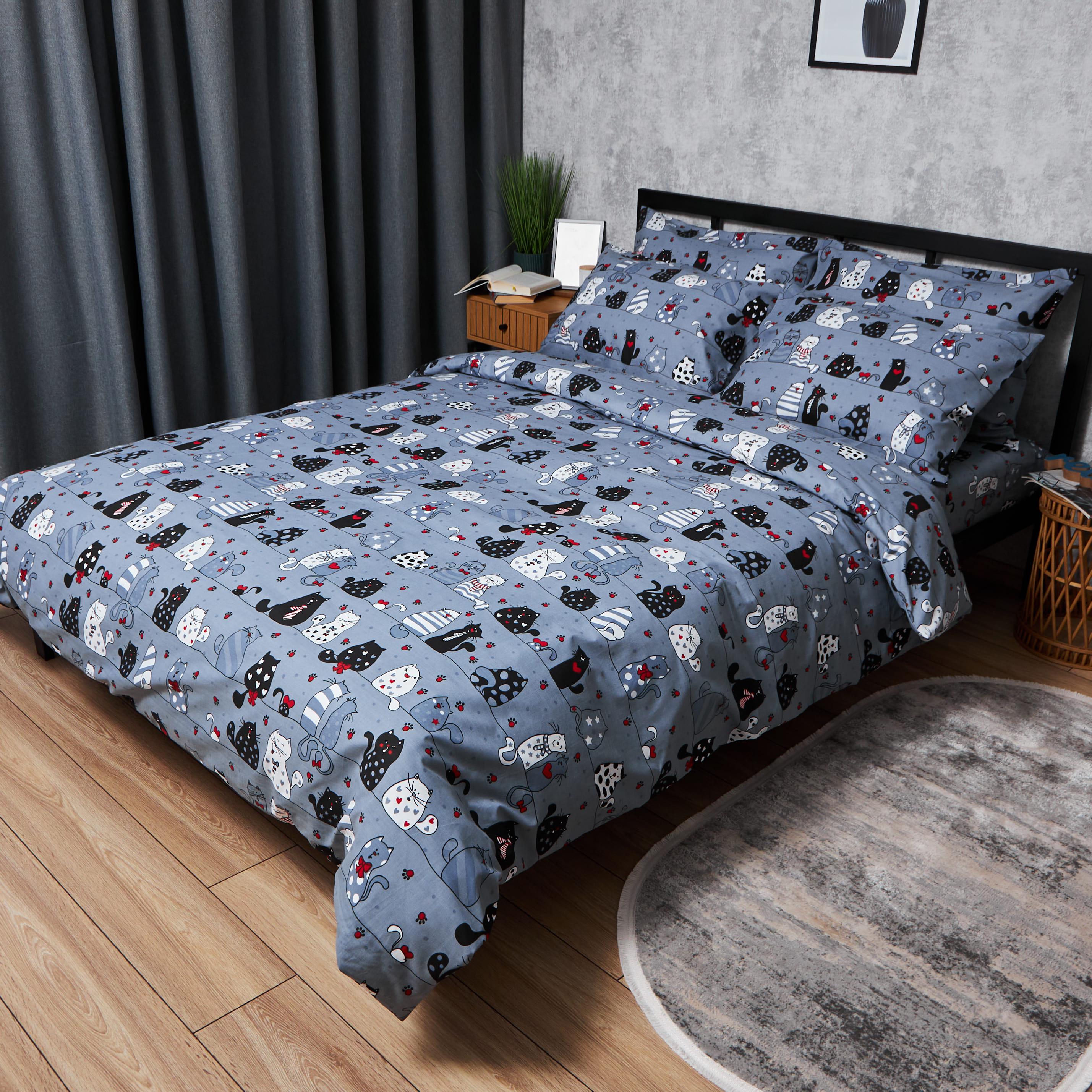 Пододеяльник Moon&Star Gold Люкс Feline Fun бязь евро 200x220 см (MS-870000648)