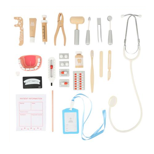 Детский игровой набор медицинский Kruzzel Маленький врач-стоматолог с аптеской и аксессуарами (26421)