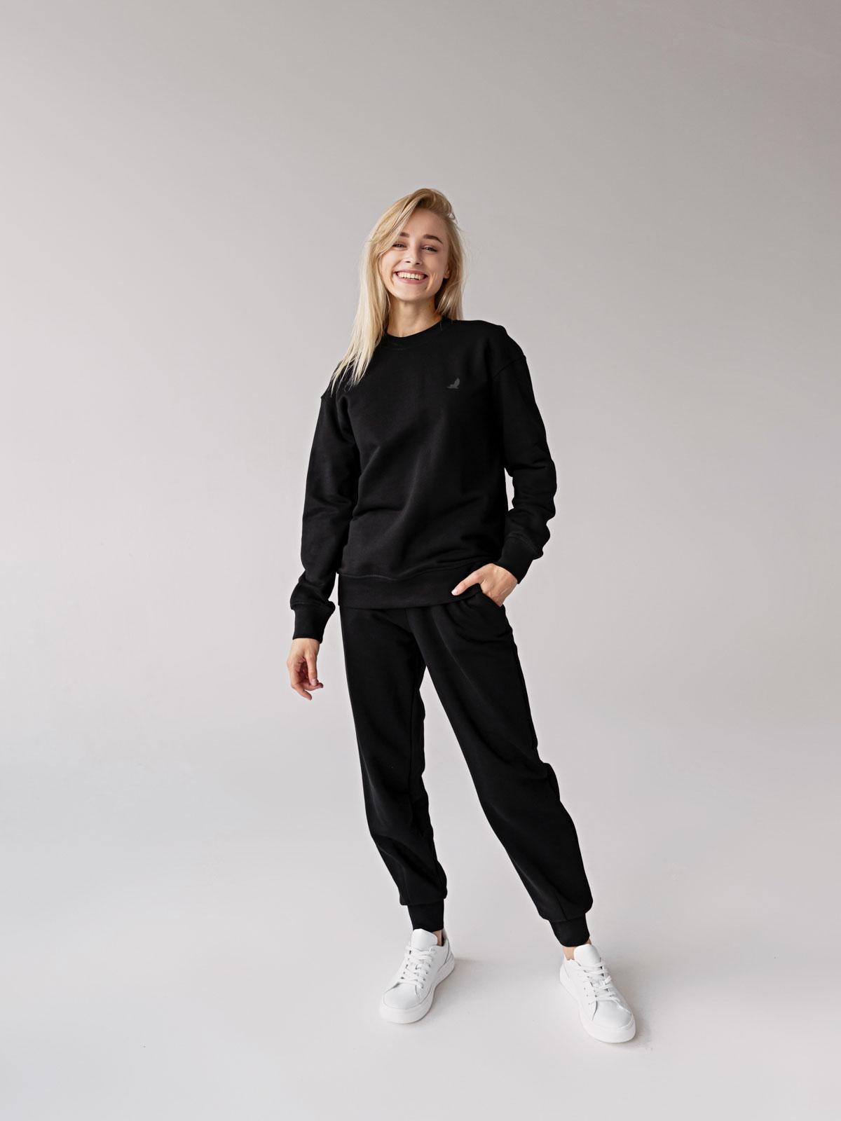 Світшот жіночий базовий FROMUS XS/S Чорний (2567-2) - фото 2 Світшот жіночий базовий FROMUS XS/S Чорний (2567-2) - фото 2