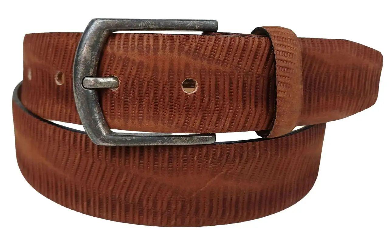 Ремінь жіночий Vanzetti шкіряний вінтажний 108х3,3 см Коричневий (RMT114)