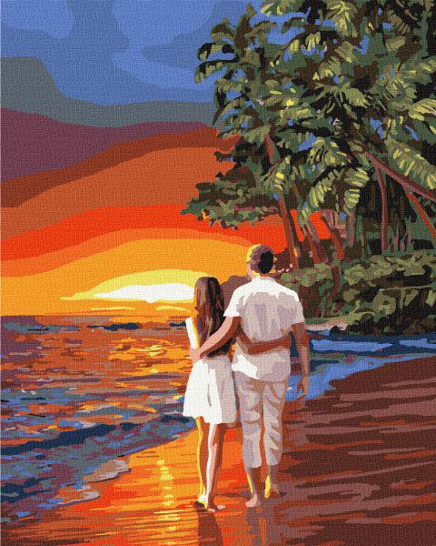 Картина по номерам Идейка Романтика на побережье 40x50 см (KHO4741)