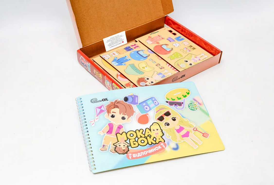 Дерев'яна гра з наклейками PuzzleOK Мока Бока Puz-88893 - фото 2 Дерев'яна гра з наклейками PuzzleOK Мока Бока Puz-88893 - фото 2