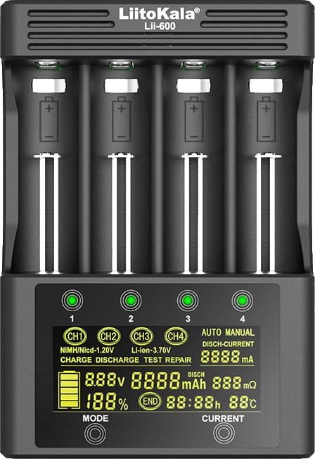 Універсальний зарядний пристрій Litokala Lii-600 (9482116) - фото 3 Універсальний зарядний пристрій Litokala Lii-600 (9482116) - фото 3