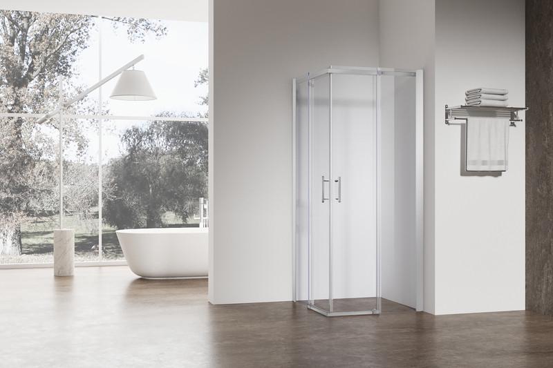 Душевая кабина без поддона KOER SR SC03-100x100x200-TR-01 прозрачное стекло Easy Clean 6 мм Хром (KR5357) - фото 7 Душевая кабина без поддона KOER SR SC03-100x100x200-TR-01 прозрачное стекло Easy Clean 6 мм Хром (KR5357) - фото 7