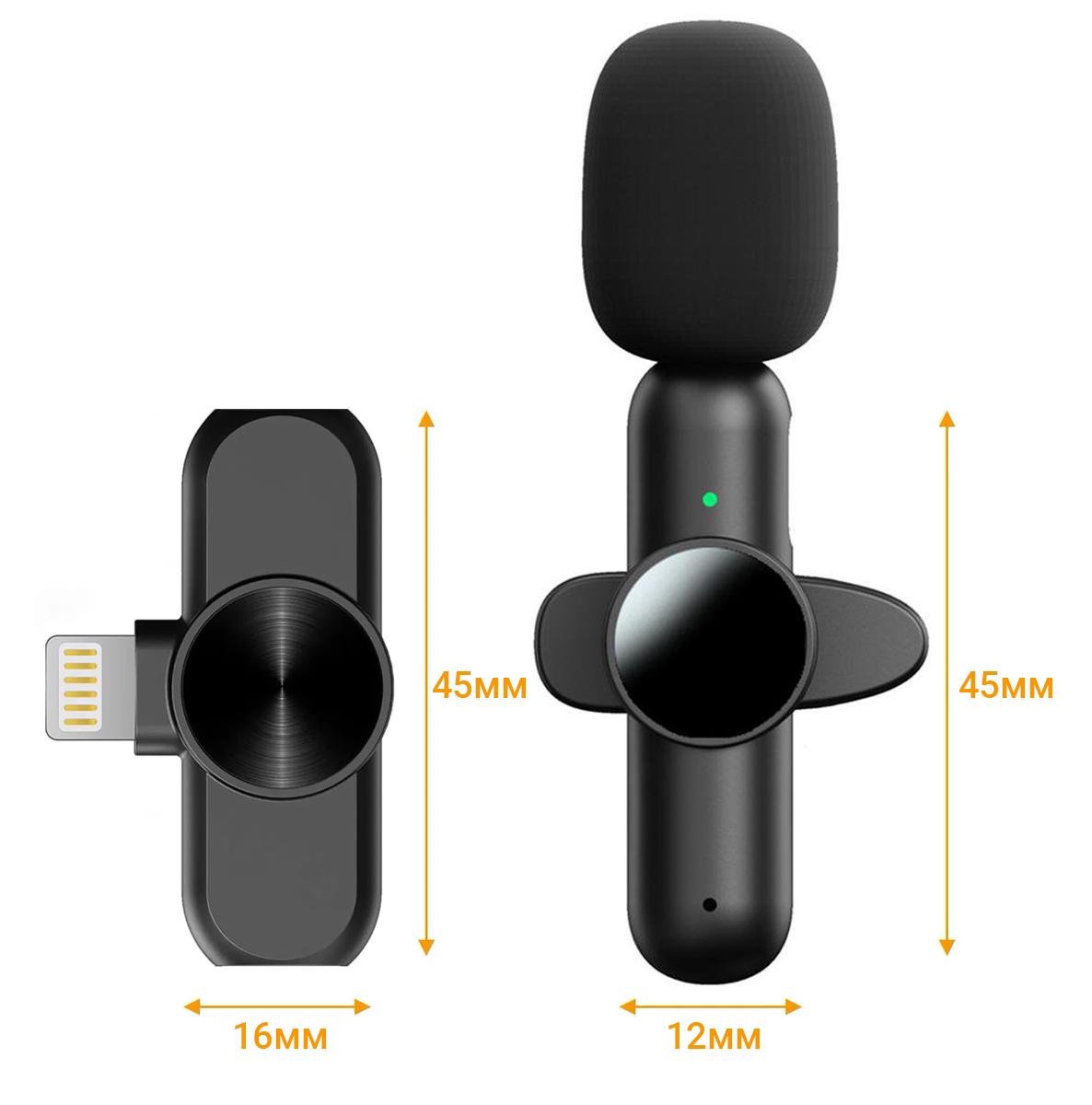 Микрофон петличный Savetek Lightning P28 беспроводной для iPhone/iPad/Macbook 2,4 ГГц - фото 4 Микрофон петличный Savetek Lightning P28 беспроводной для iPhone/iPad/Macbook 2,4 ГГц - фото 4