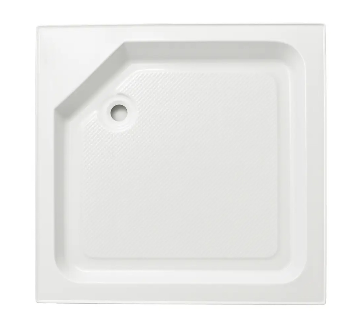 Комплект для душу KO&PO 7006 піддон/карниз/сифон для піддону 80х80 см (7006-80-2)