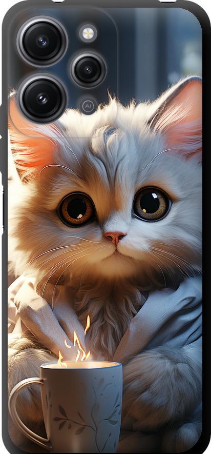 Чехол на Xiaomi Redmi 12 White cat (5646b-3114-42517)