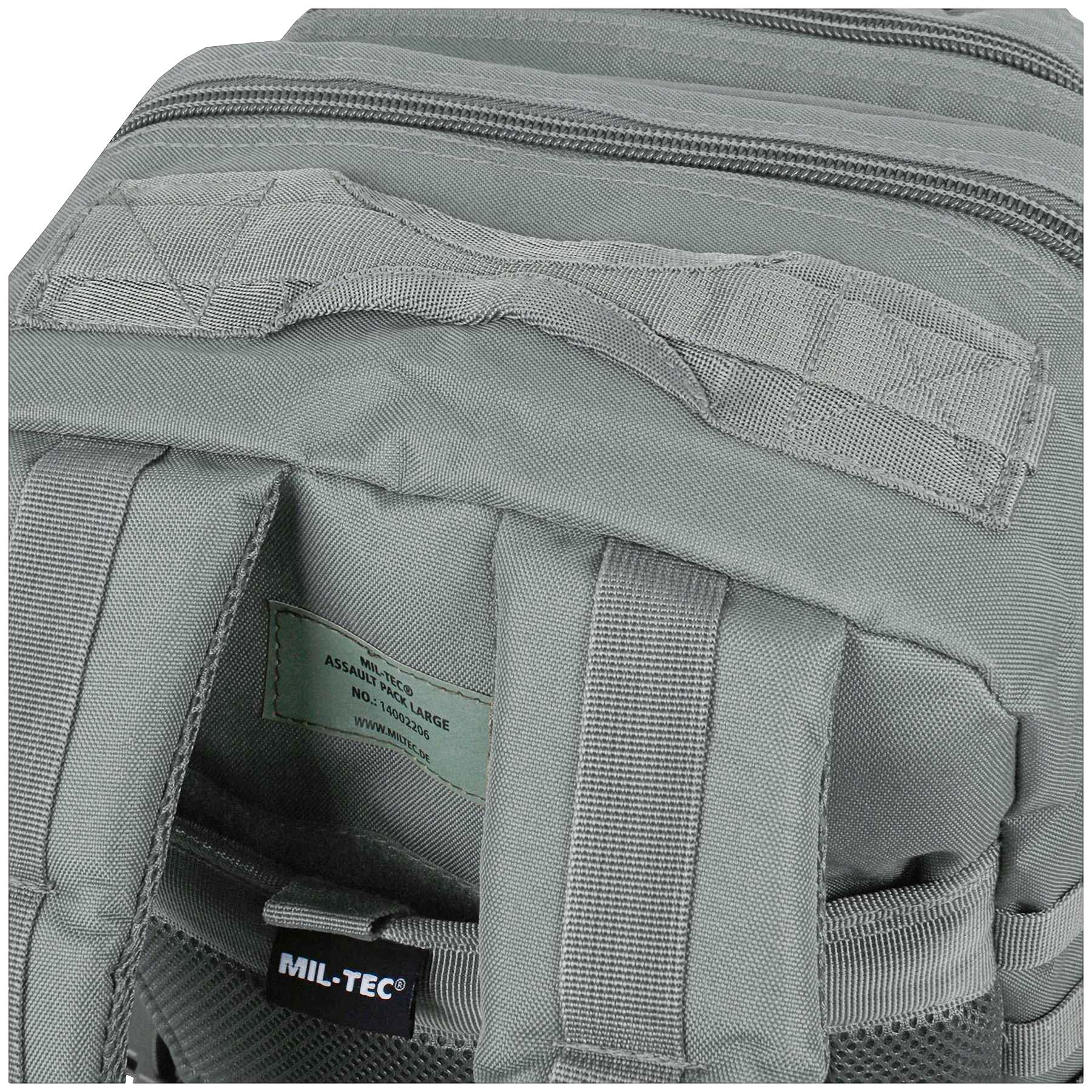 Рюкзак штурмовий Mil-Tec US Assault Large 36 л Foliage Grey - фото 7 Рюкзак штурмовий Mil-Tec US Assault Large 36 л Foliage Grey - фото 7