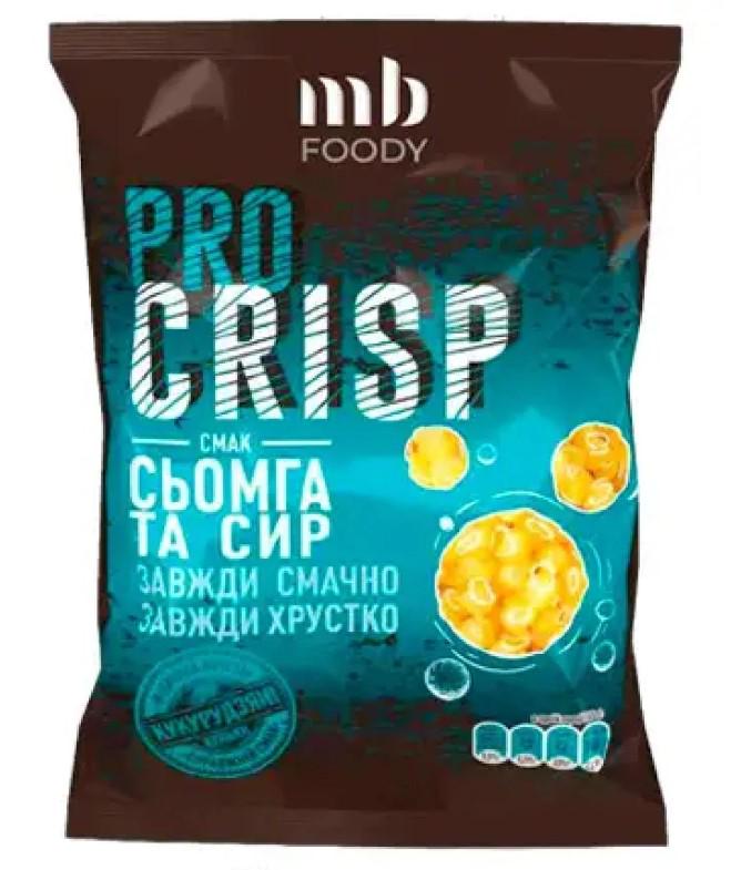 Кукурузные шарики MB FOODY PRO CRISP семга и сыр 45 г (00-00000138)