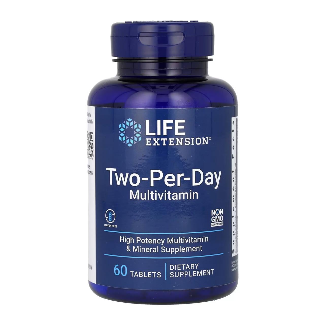 Комплекс витаминов и минералов для энергии/иммунитета и здоровья Life Extension Two-Per-Day 60 таблеток