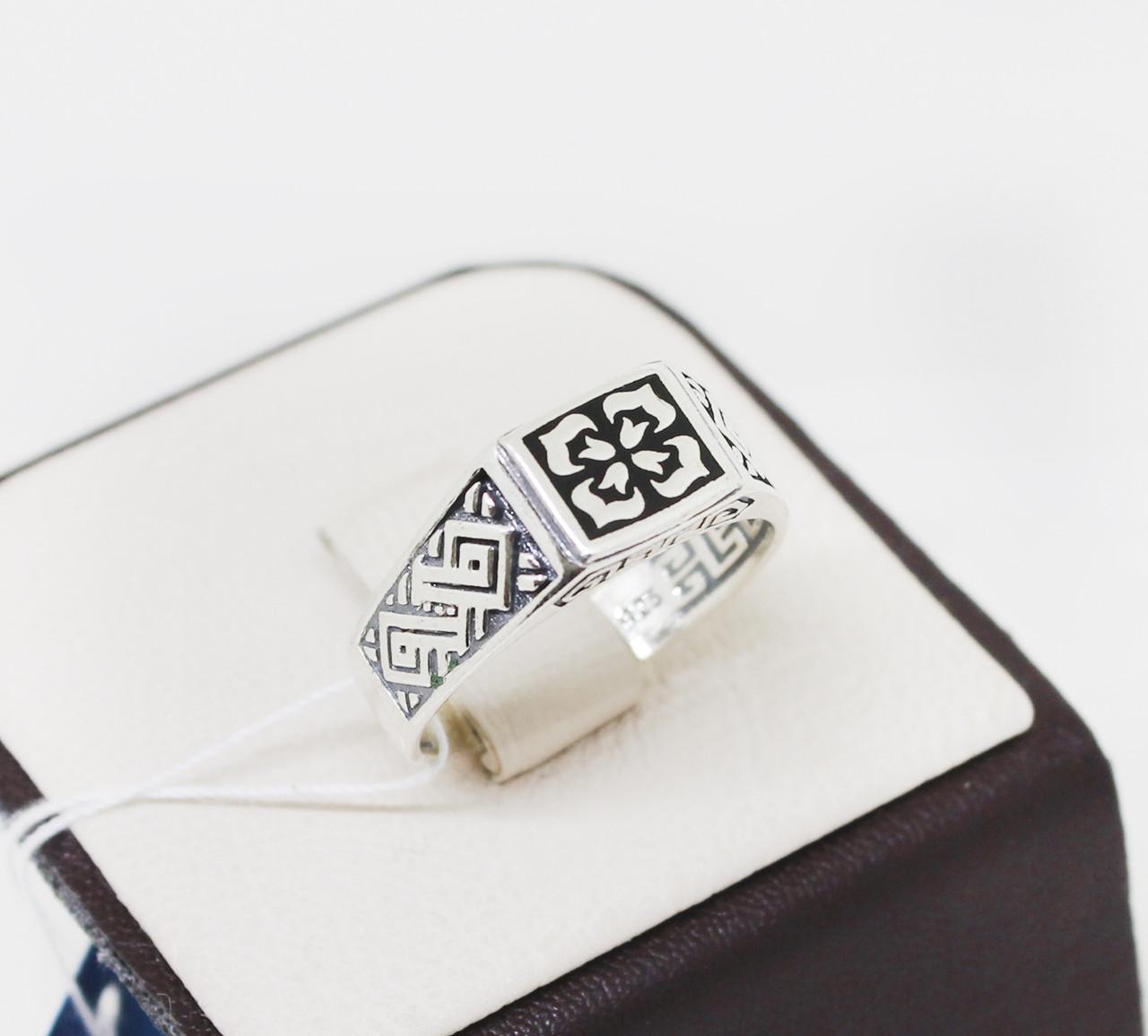 Кольцо серебряное с ювелирной эмалью 6,43 г р. 21 (1519082516)