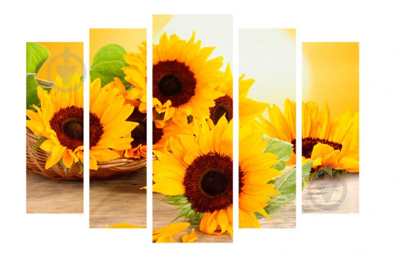 Модульная картина Декор Карпаты 120х80 см Подсолнухи (M5-339)