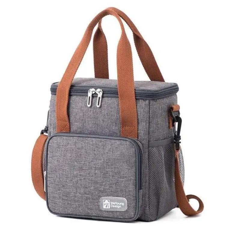 Сумка-холодильник на 1 отделение с ручкой через плечо 25х22х15 см 8 л Серый (1205) - фото 1 Сумка-холодильник на 1 отделение с ручкой через плечо 25х22х15 см 8 л Серый (1205) - фото 1