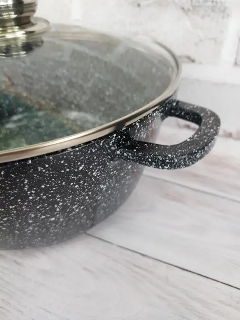 Кастрюля Styleberg ST‑3022 22 см 3,2 л с гранитным антипригарным покрытием и стеклянной крышкой (ML-05260) - фото 6 Кастрюля Styleberg ST‑3022 22 см 3,2 л с гранитным антипригарным покрытием и стеклянной крышкой (ML-05260) - фото 6