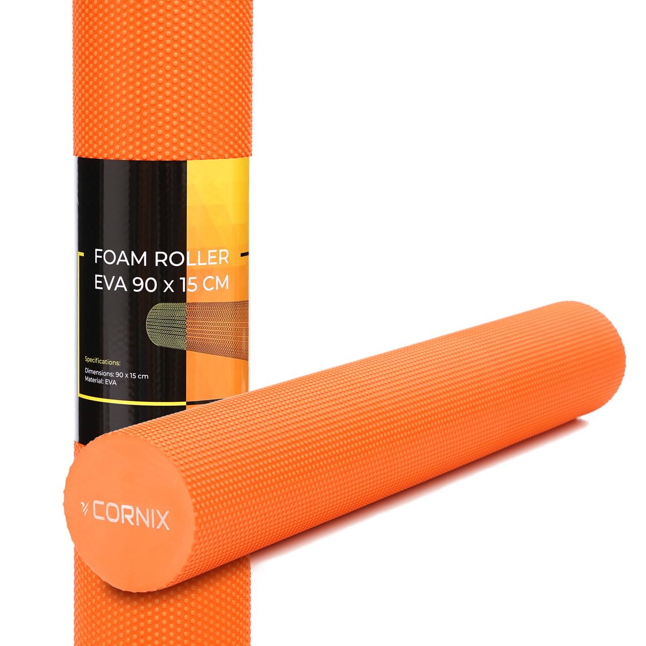 Масажний ролик Cornix EVA+ 90x15 см XR-0312 Orange (2375572272)