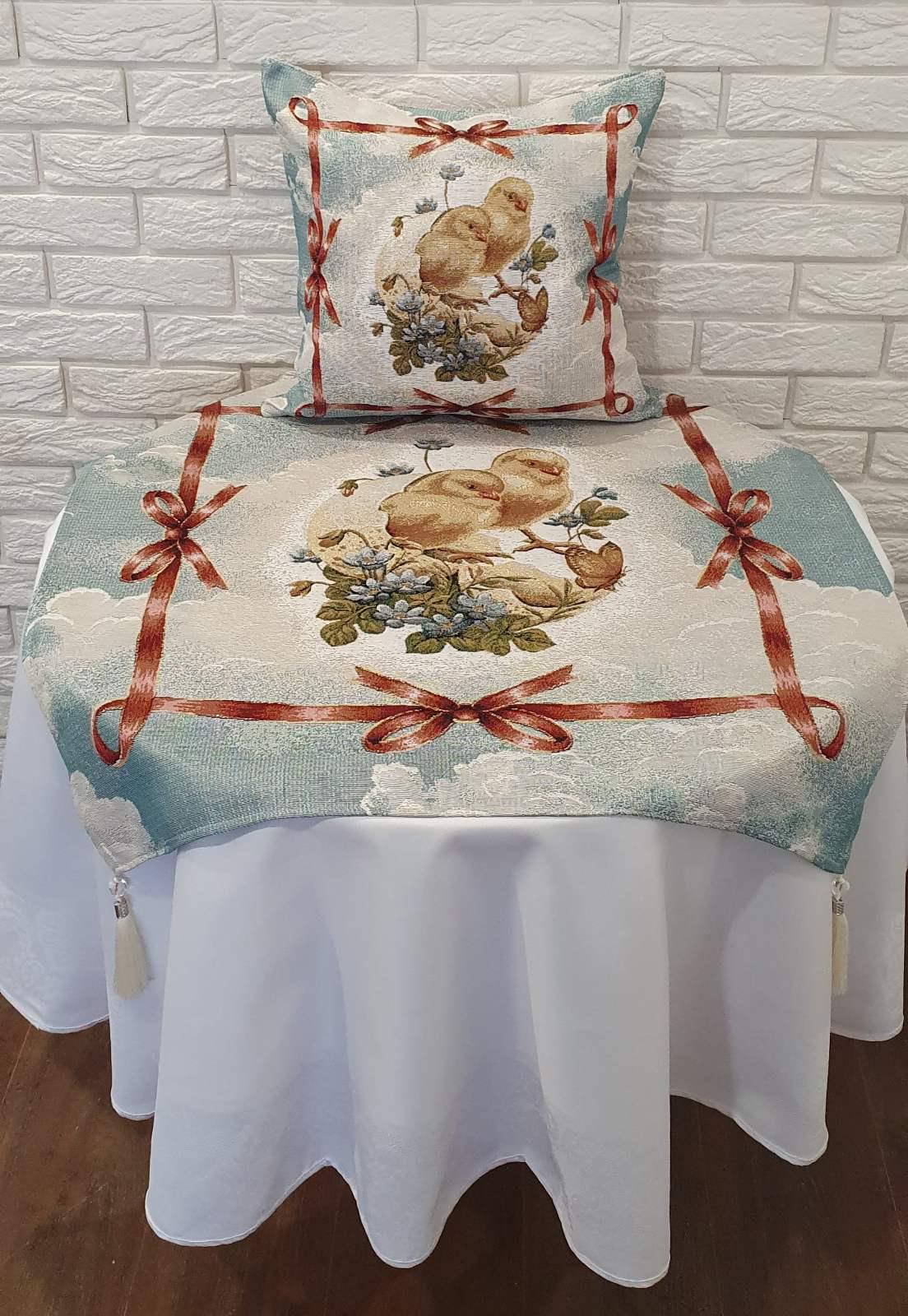 Набор пасхальный квадрат 80x80 + наволочка 45х45 ST-143 (CN15852)
