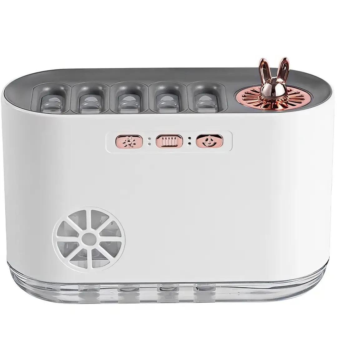 Зволожувач повітря з функцією ароматизаціі Humidifier зволожувач нічник RGB-освітлення 4,5 Вт Білий (541231)