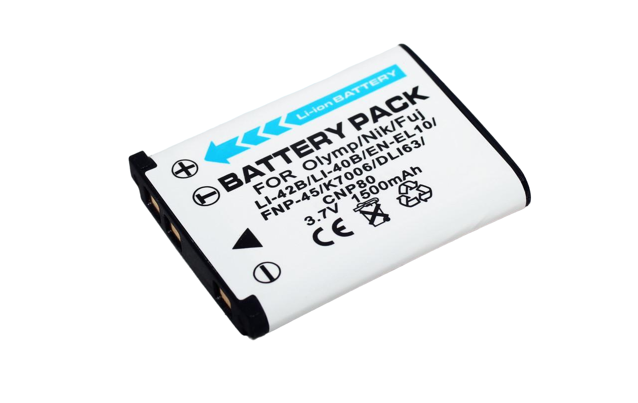 Аккумулятор для фотоаппаратов Olympus Li-42B Li-40B EN-EL10 F-NP45 1500 ma