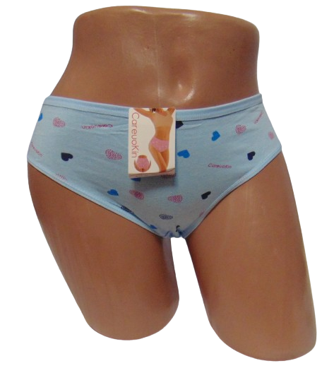 Труси Careuokin 8678 із сердечками XL Блакитний