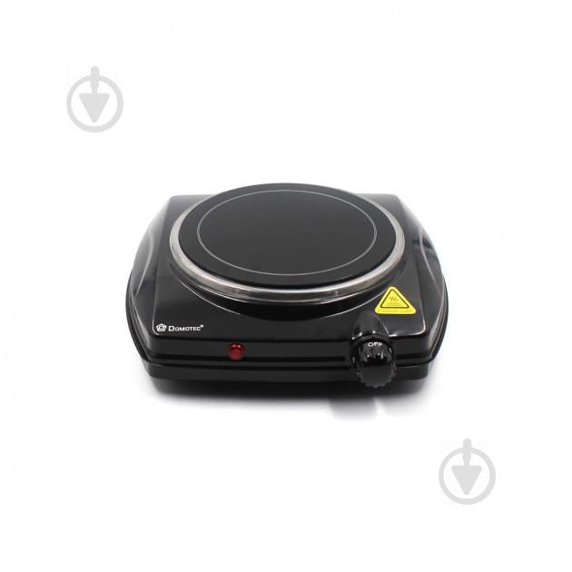 Настольная электроплита керамическая 1 конфорка Domotec MS 5851 900W Black