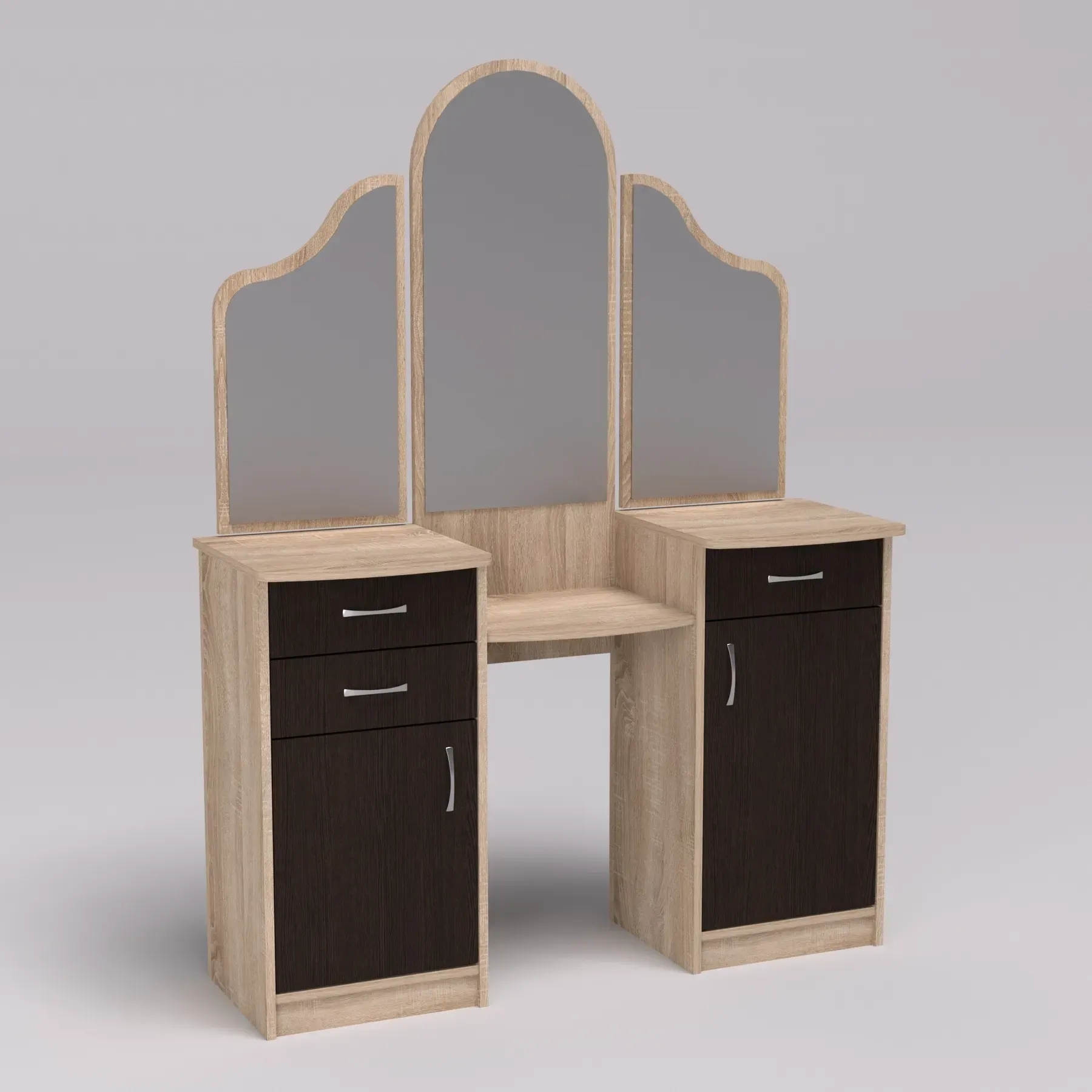 Стіл туалетний Kontinent Diana 120х42х163 см Дуб Сонома/Венге Магія (53821904)
