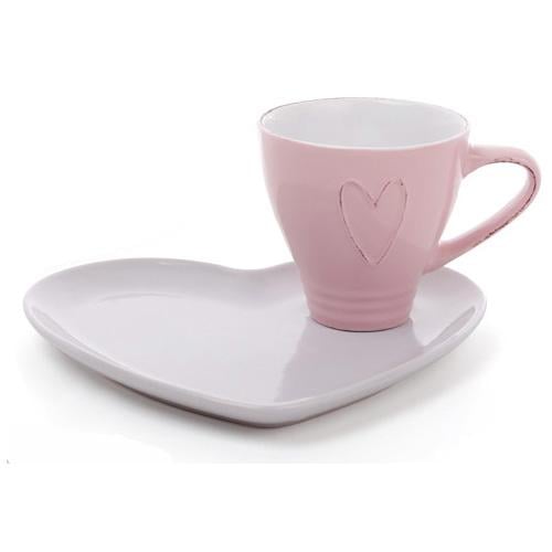 Чайная подарочная пара Shabby Chic с блюдцем 250 мл