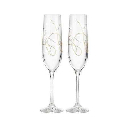 Набір келихів для шампанського Bohemia Viola String 40729/QH013/190 190 мл 2 шт.