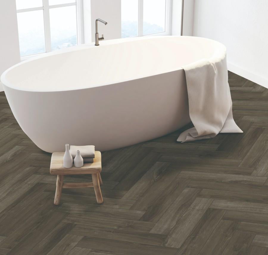 Ламинат виниловый SPC LVT Aberhof Carmelita английская елка 1862 с подкладкой (29784553) - фото 2