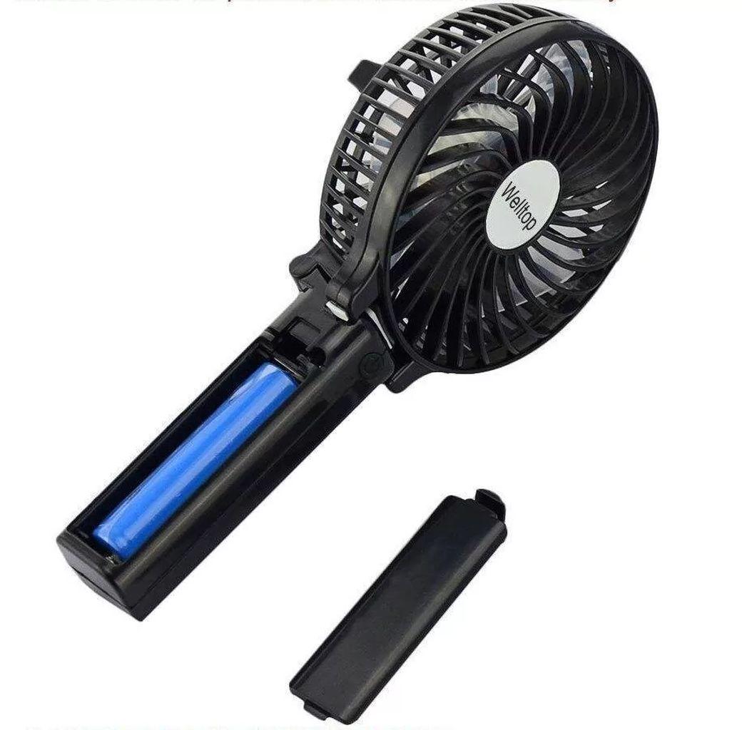 Вентилятор портативний Handy Mini Fan d 10 см Чорний (23093343) - фото 3