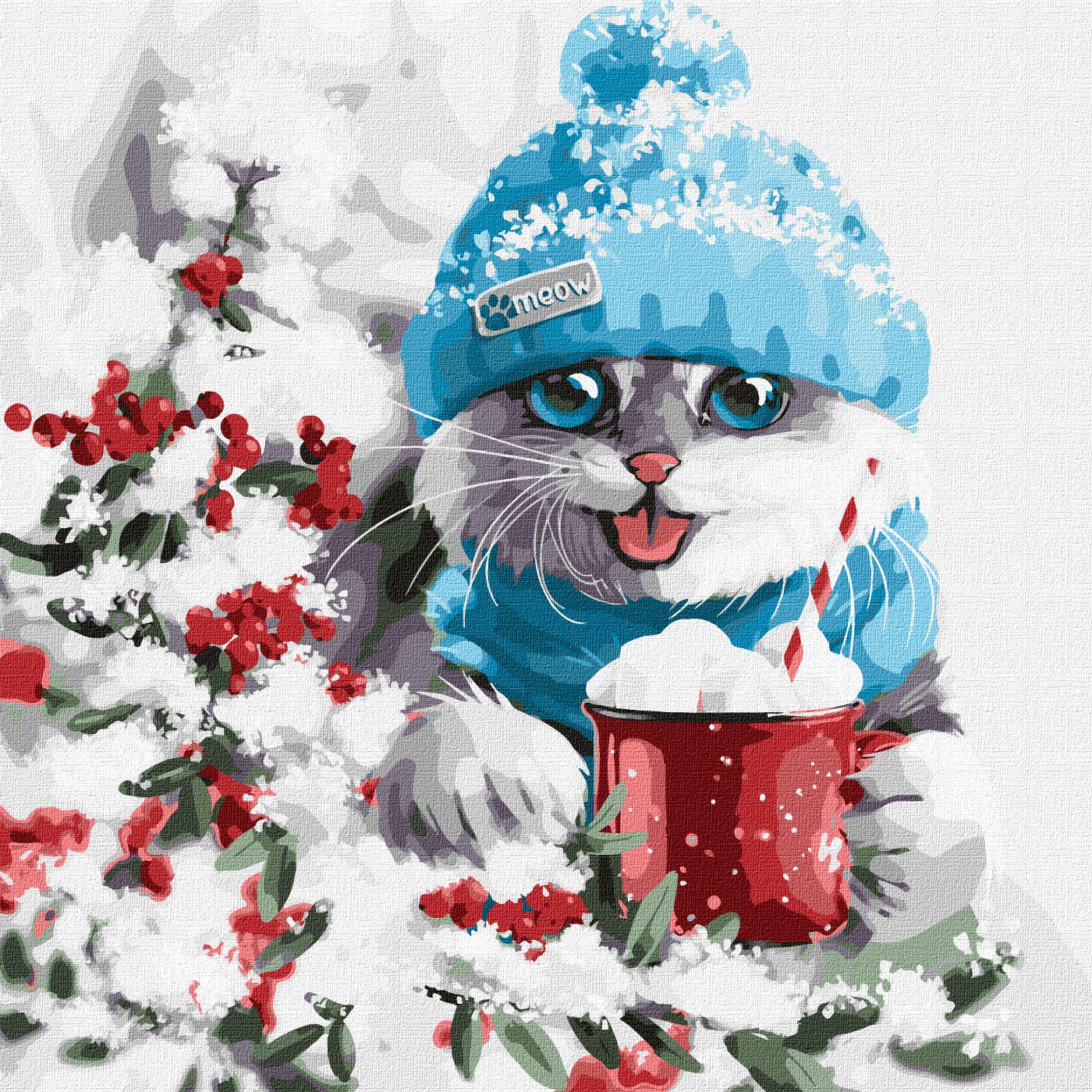 Картина по номерам Идейка Рождественское настроение 40x40 см (KHO4374)