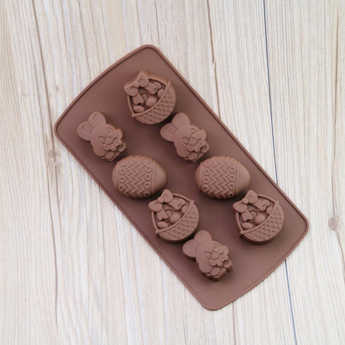 Форма силіконова для цукерок Великдень 6958 22,5 см Коричневий (4361923) - фото 4 Форма силіконова для цукерок Великдень 6958 22,5 см Коричневий (4361923) - фото 4