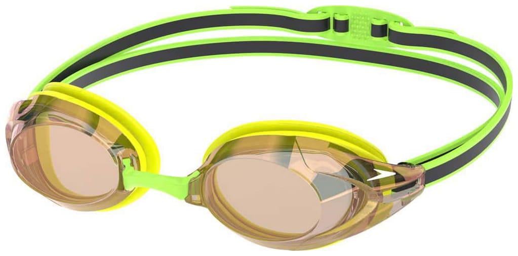 Очки для плавания Speedo VANQUISHER 3.0 MIRRORED One Size Зеленый/Желтый (38100588)