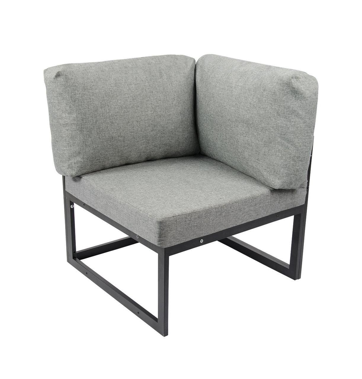 Уголок-пуф Софора Серый/Черный (2660711818)