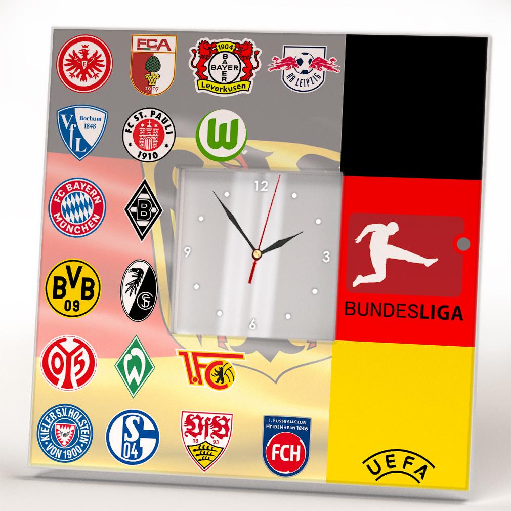 Часы Футбольные клубы Германии Бундеслига 260x260 мм (C04546)