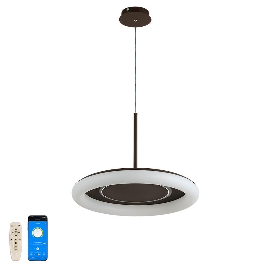 Люстра светодиодная подвесная 797MD6006 500 CF с пультом 70W Кофейный Люстра светодиодная подвесная 797MD6006 500 CF с пультом 70W Кофейный