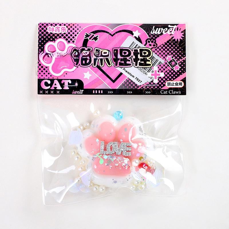 Игрушка сквиш Таба лапка котика Антистресс Love 7 см Игрушка сквиш Таба лапка котика Антистресс Love 7 см