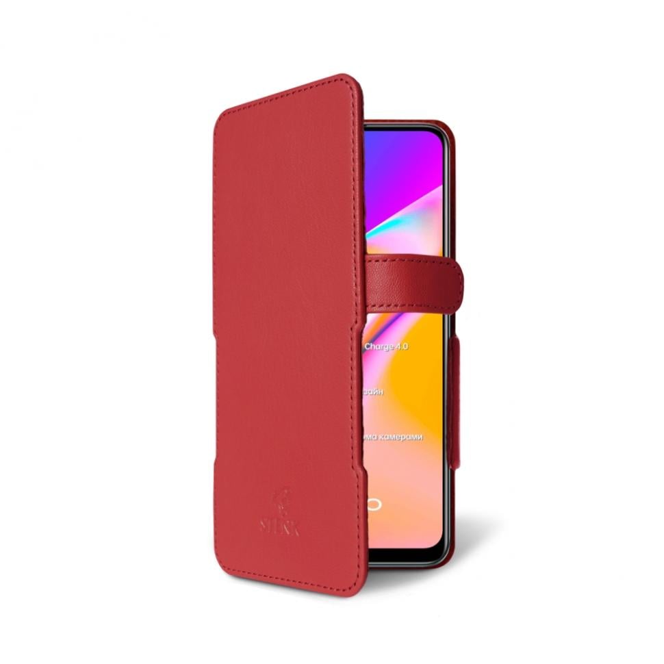 Чехол книжка Stenk Prime для OPPO Reno5 Lite Красный (68814)