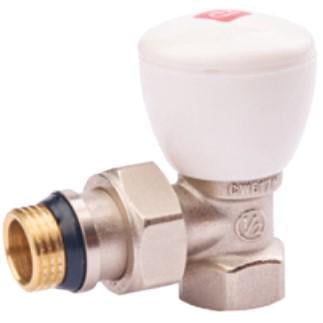 Кран радіаторний Fado New 1/2"x1/2" РВ-РЗ кутовий верхній (RN01)