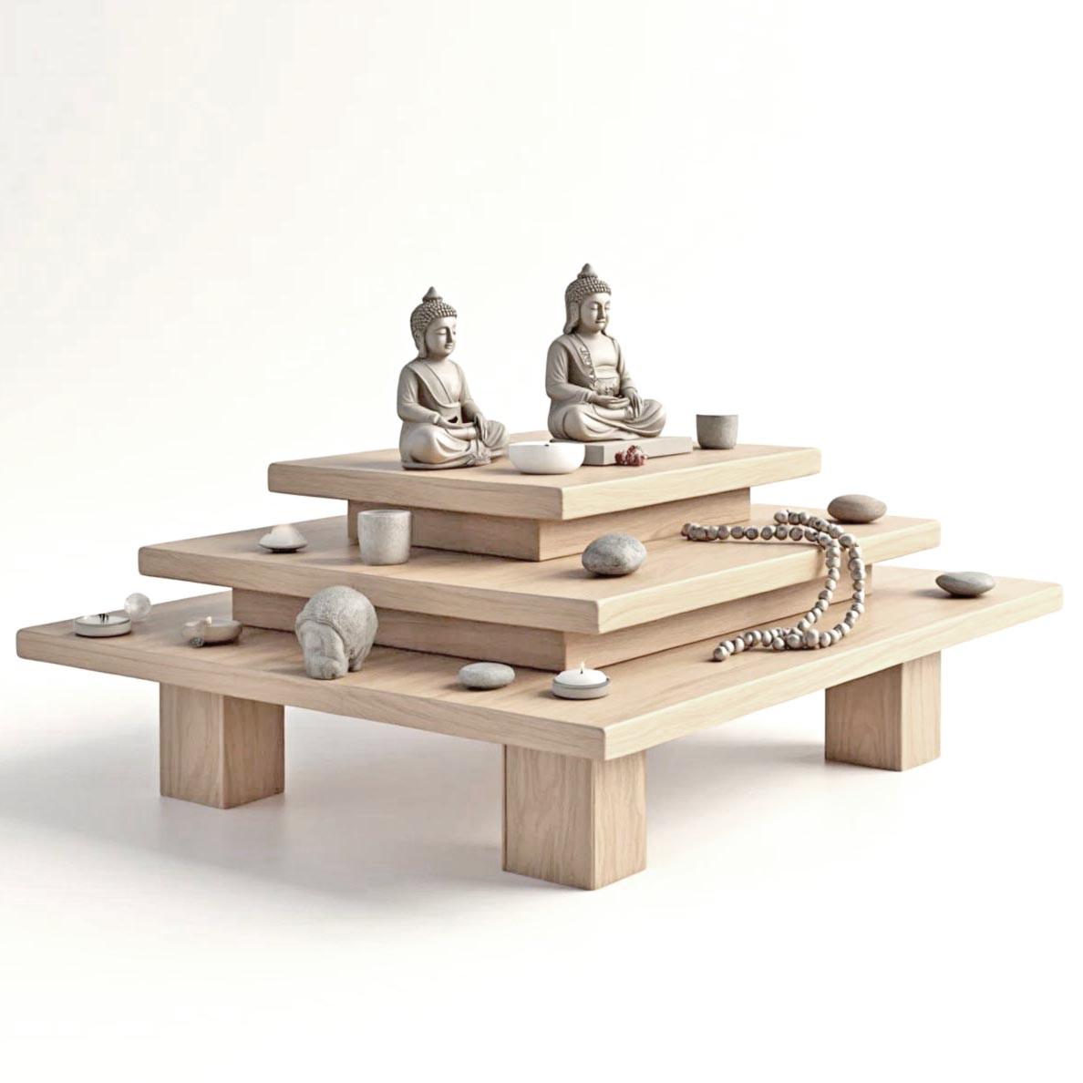 Вівтар для медитації з дерева Аджаміка Бланже (ЛАТ-016201)