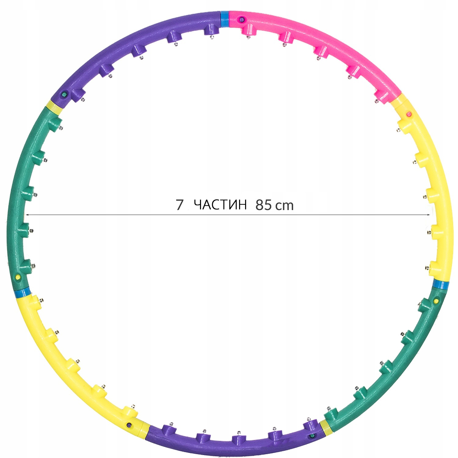Обруч Springos Hula Hoop масажний 85 см (FA0028) - фото 4