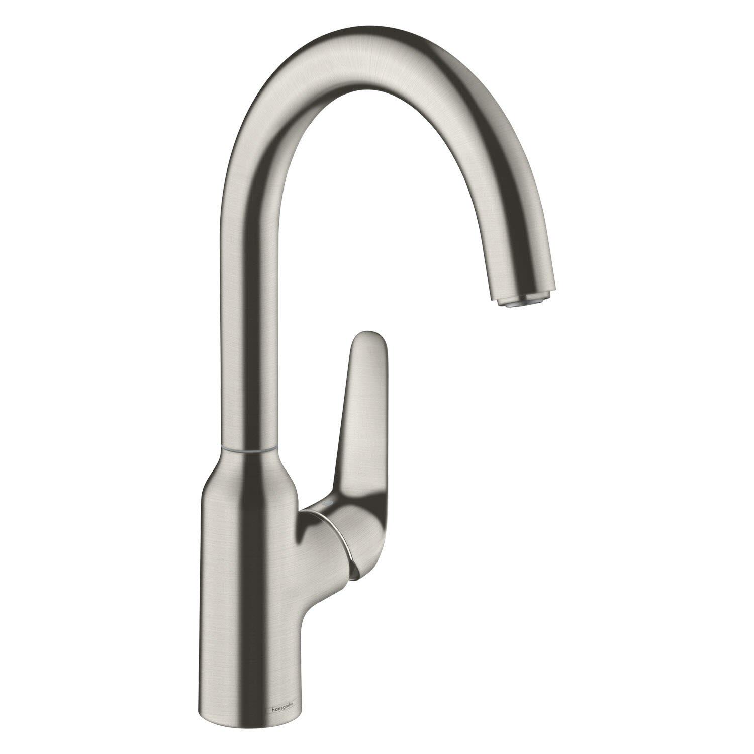 Смеситель для кухни Hansgrohe Focus M42 71802800 однорычажный Сатин (205507)
