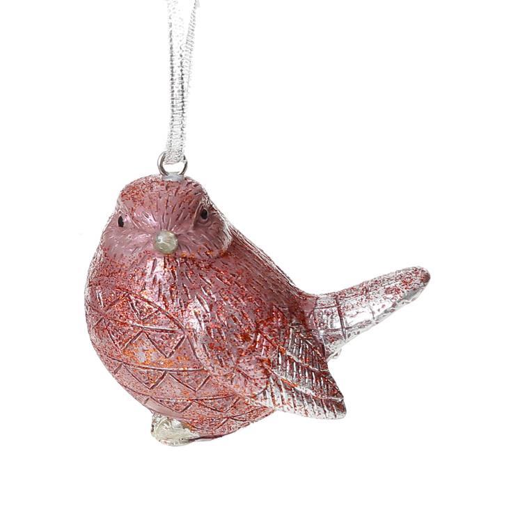 Фигурка-подвеска BonaDi Птичка Пурпурный (218-904)