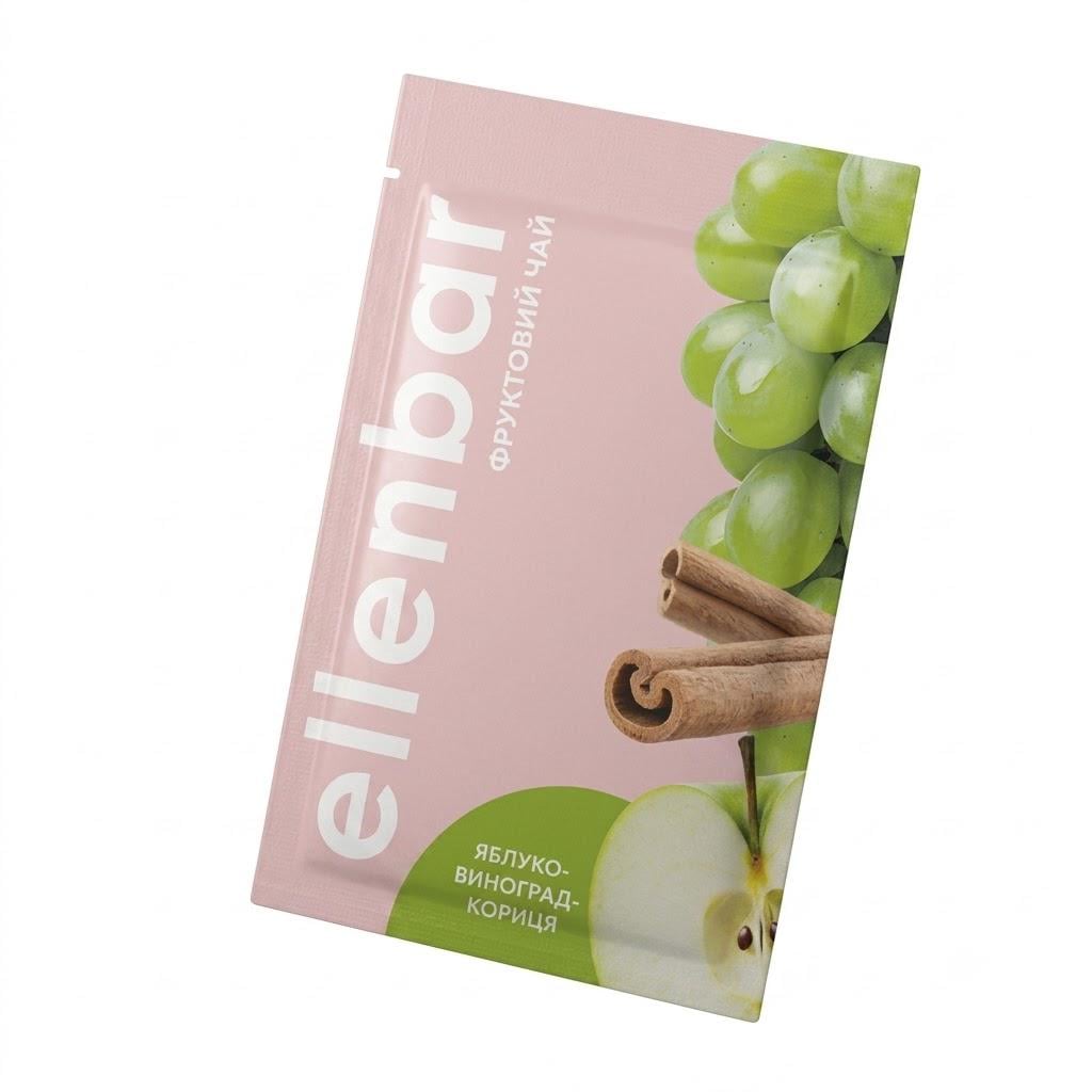 Чай концентрат Ellenbar Яблоко-виноград-корица саше 50 г (Ellbtea0005)