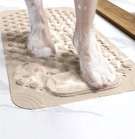 Килимок протиковзкий масажний водонепроникний для ванни/душа/басейну/сауни Бежевий - фото 10