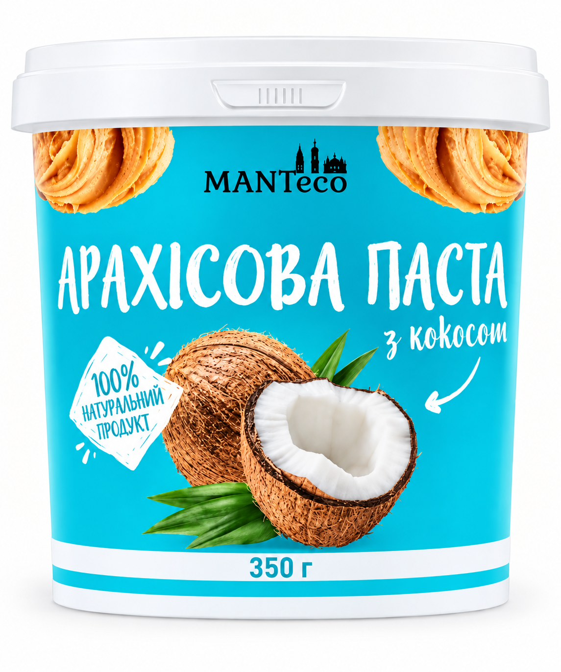 Арахисовая паста Manteca с кокосом 350 г (MNT-50011)