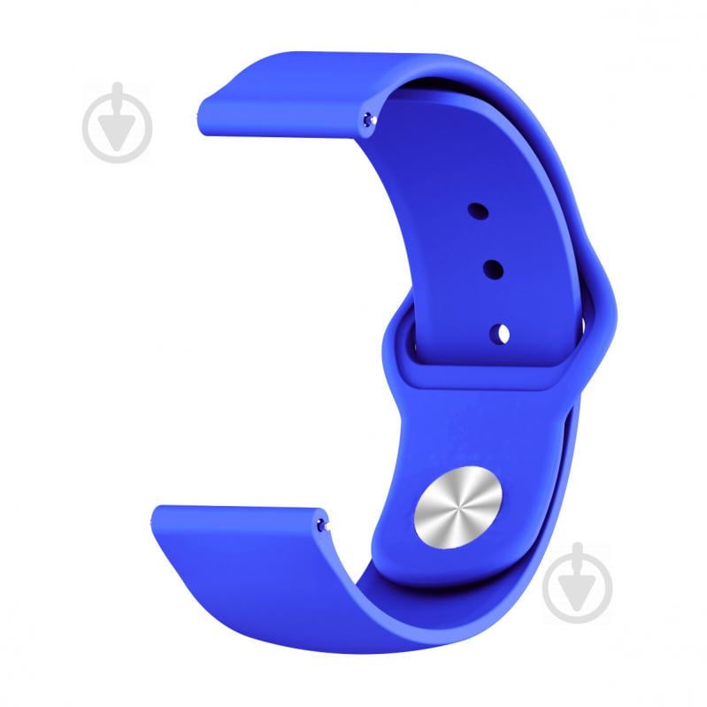 Ремешок BeWatch для Samsung Galaxy Watch 42mm | Galaxy Watch 3 41 mm силиконовый 20мм Синий (1010305)