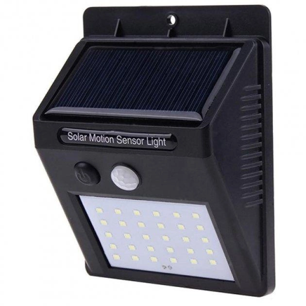 Прожектор Solar Motion Sensor Light 5115 30 LED з датчиком руху на сонячній батареї Чорний (13296880) - фото 10 Прожектор Solar Motion Sensor Light 5115 30 LED з датчиком руху на сонячній батареї Чорний (13296880) - фото 10