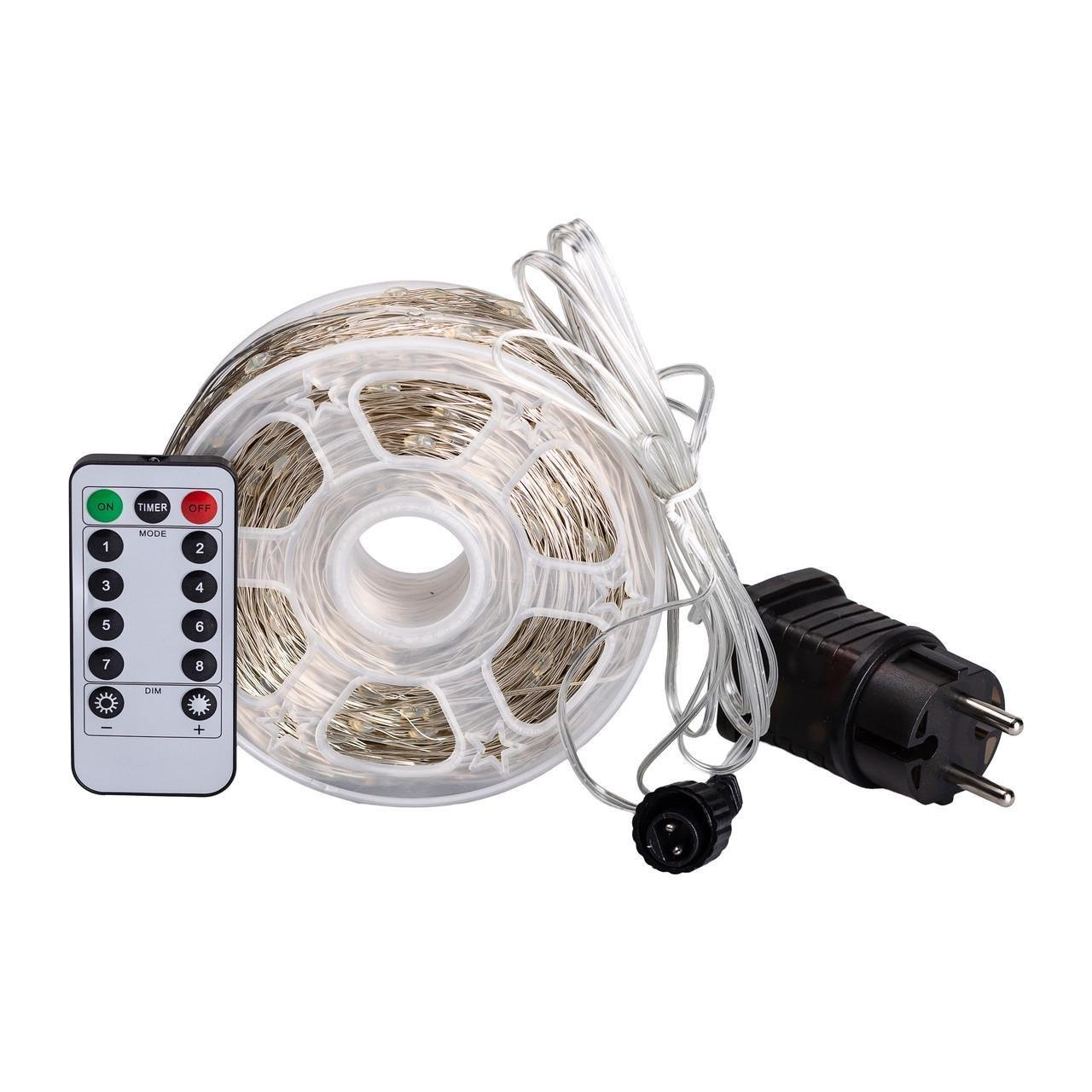 Гирлянда-нить Роса сетевая с пультом на медном проводе 200 м 2000LED Белый/Разноцветный (2000L200MWML) - фото 13 Гирлянда-нить Роса сетевая с пультом на медном проводе 200 м 2000LED Белый/Разноцветный (2000L200MWML) - фото 13