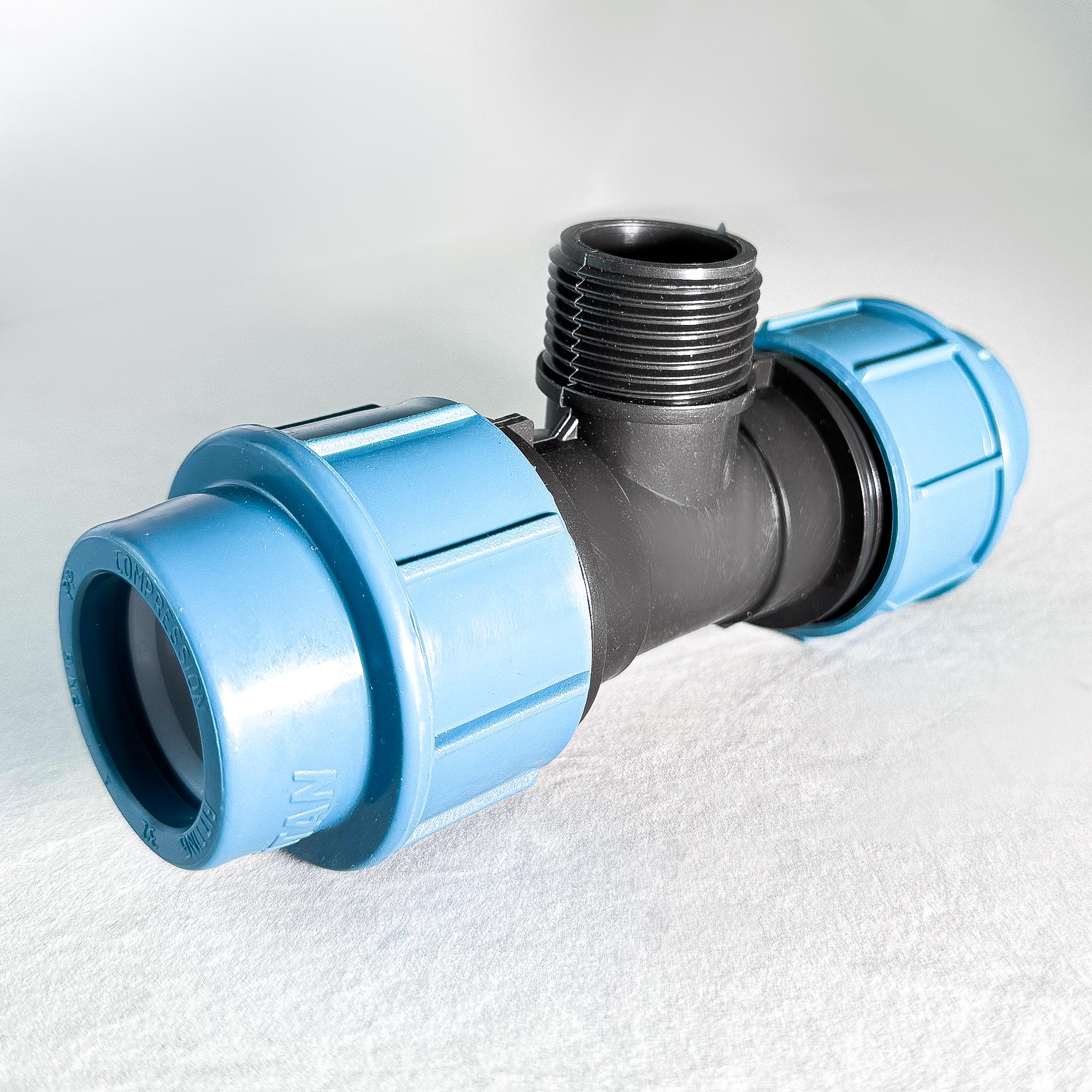 Тройник зажимной SANTAN с наружной резьбой 32х1"х32 (116327) - фото 2